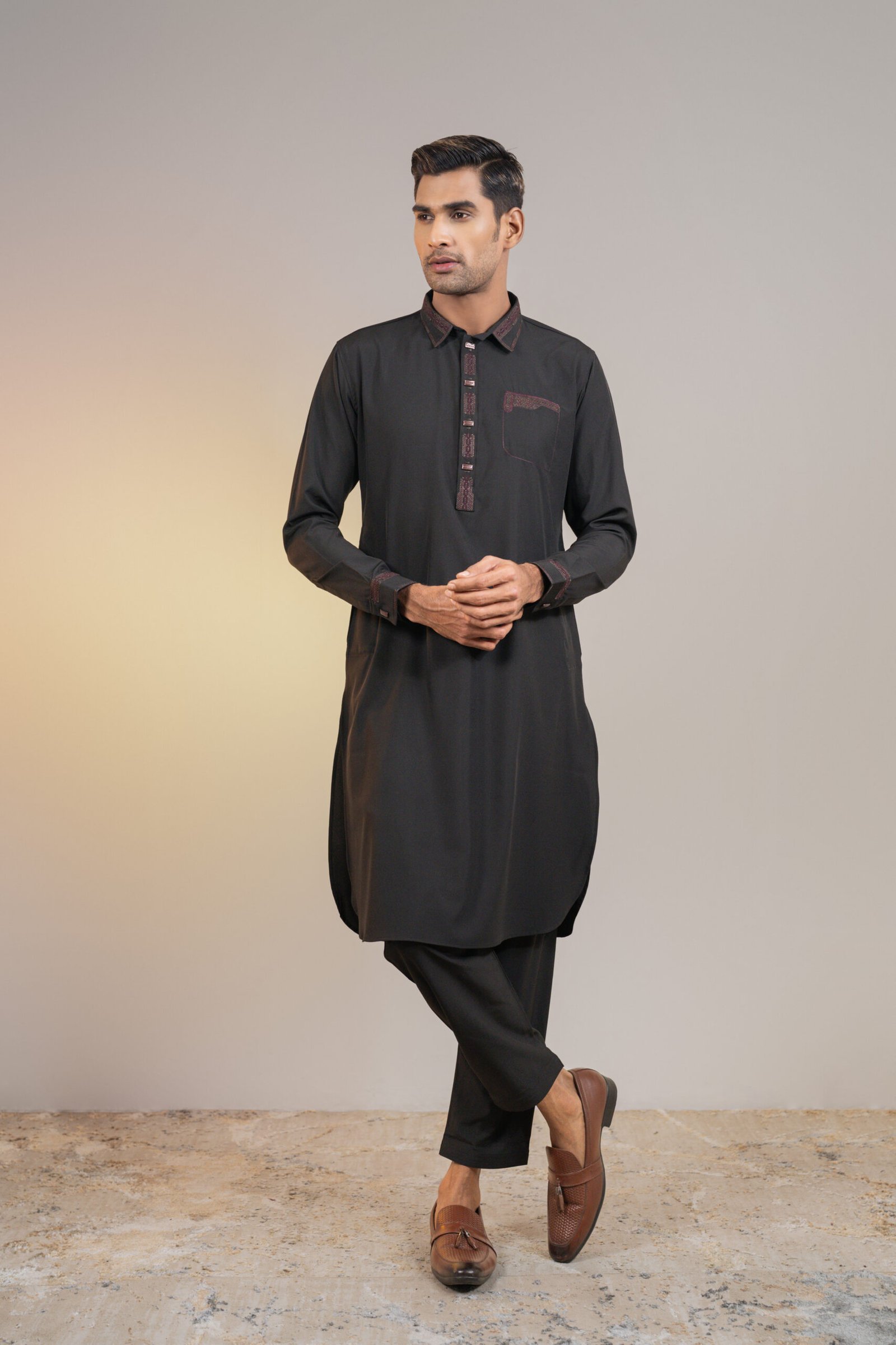 1.3 (Black) Premium Kabli set for Men's.