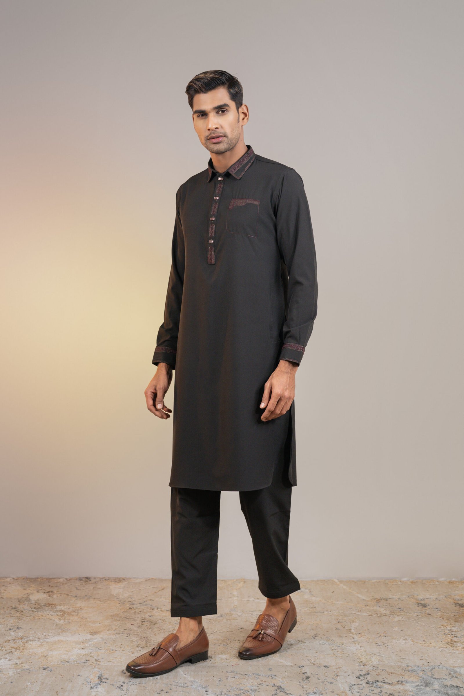 1.3 (Black) Premium Kabli set for Men's.