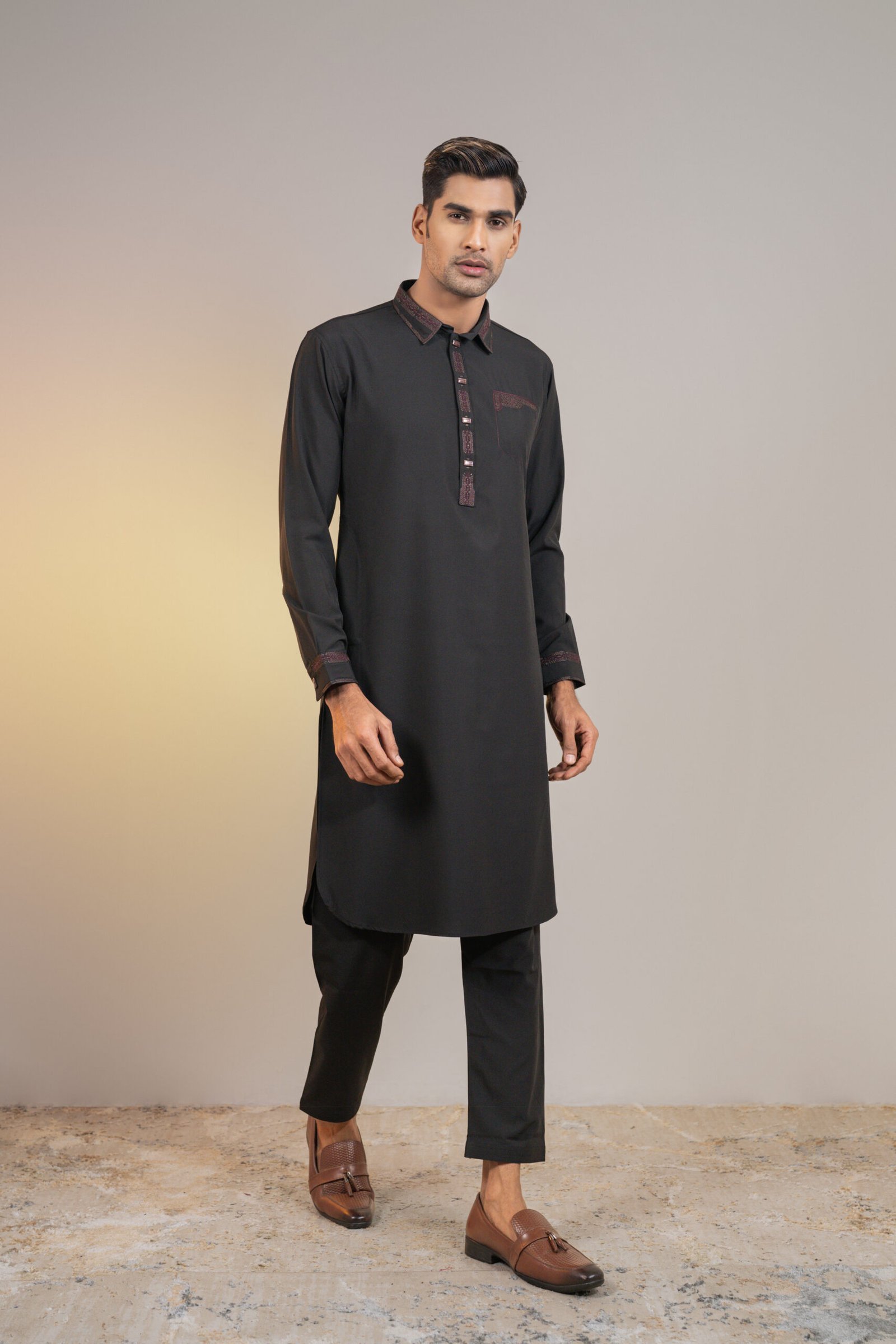 1.3 (Black) Premium Kabli set for Men's.