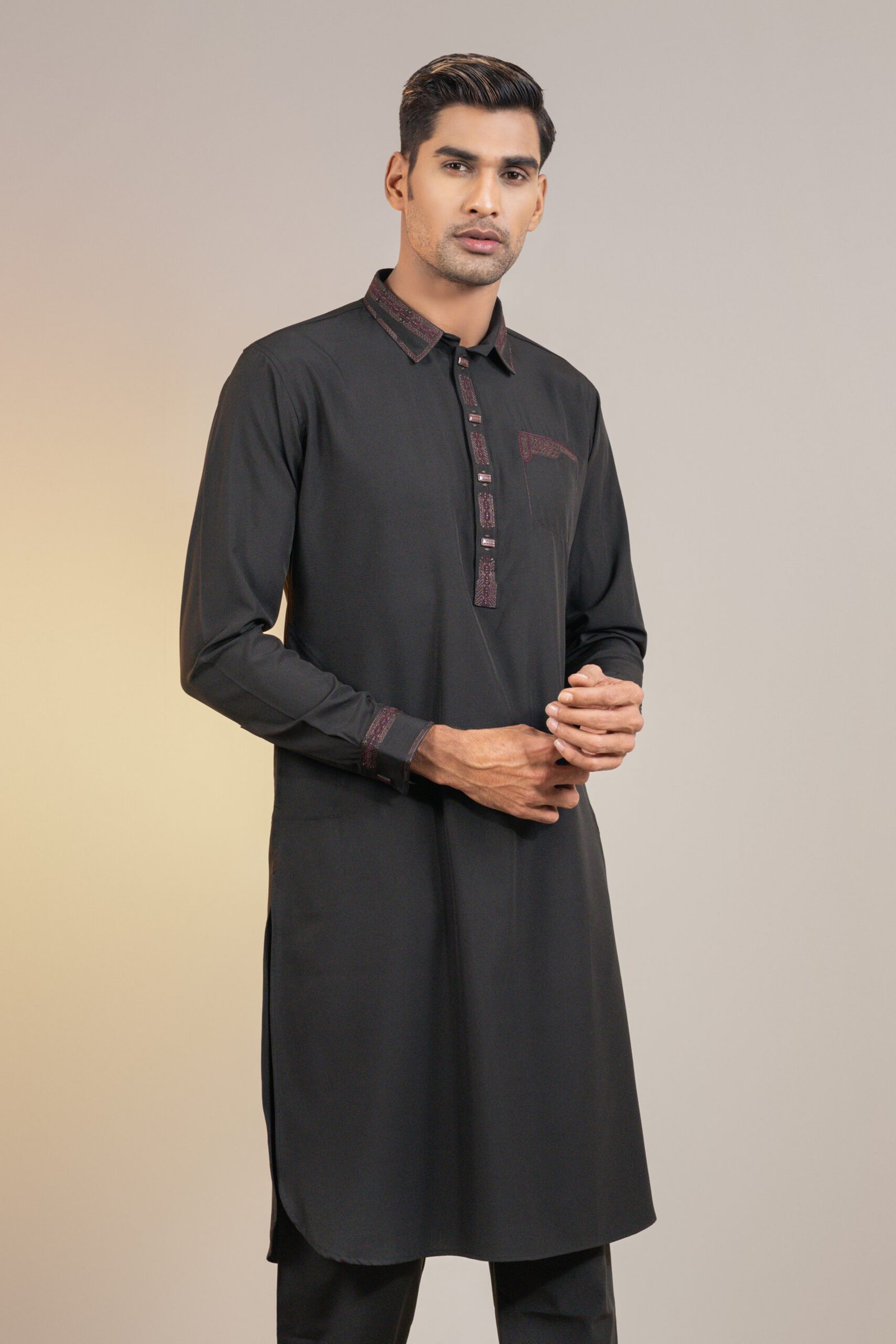 1.3 (Black) Premium Kabli set for Men's.