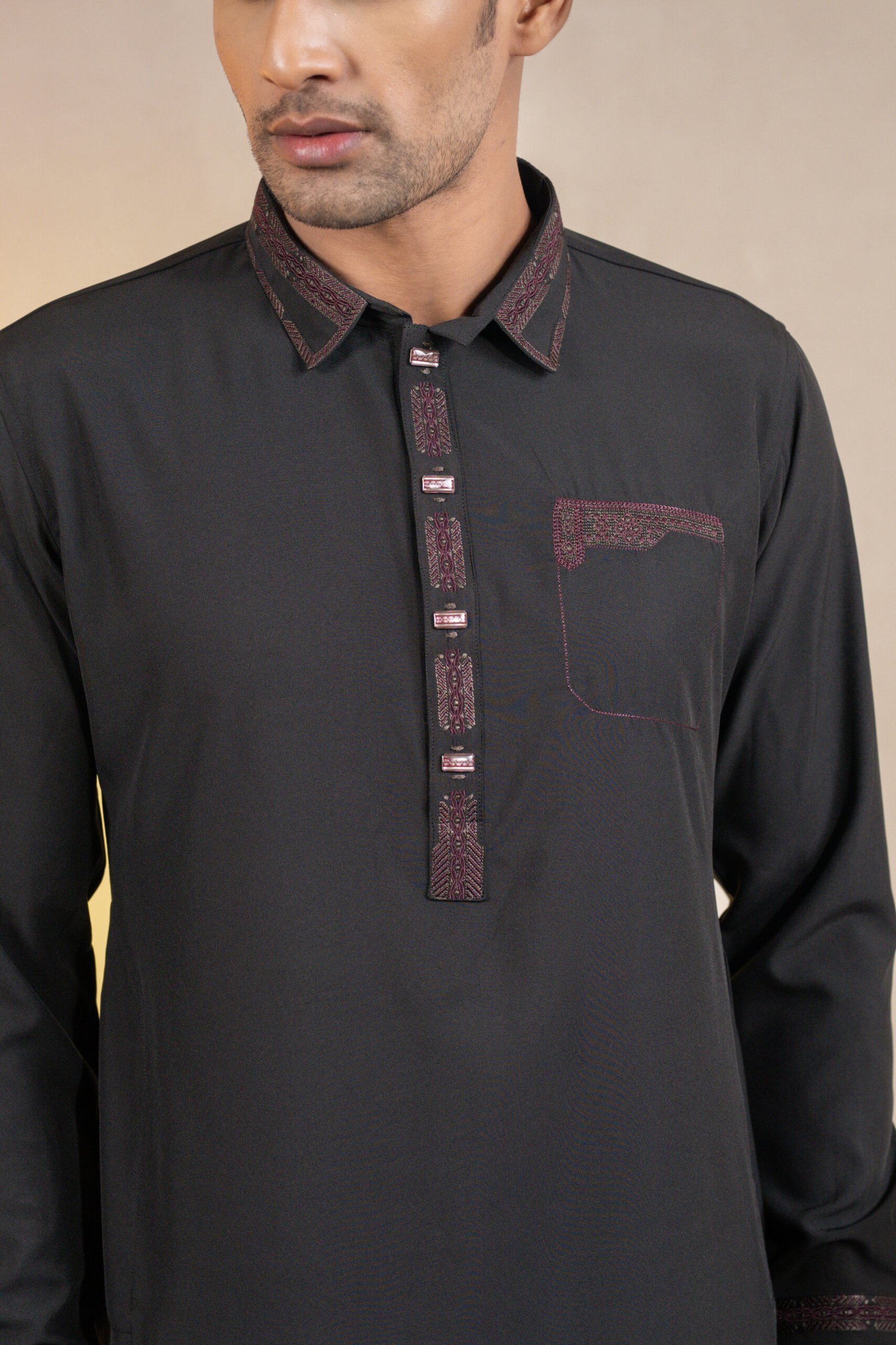 1.3 (Black) Premium Kabli set for Men's.