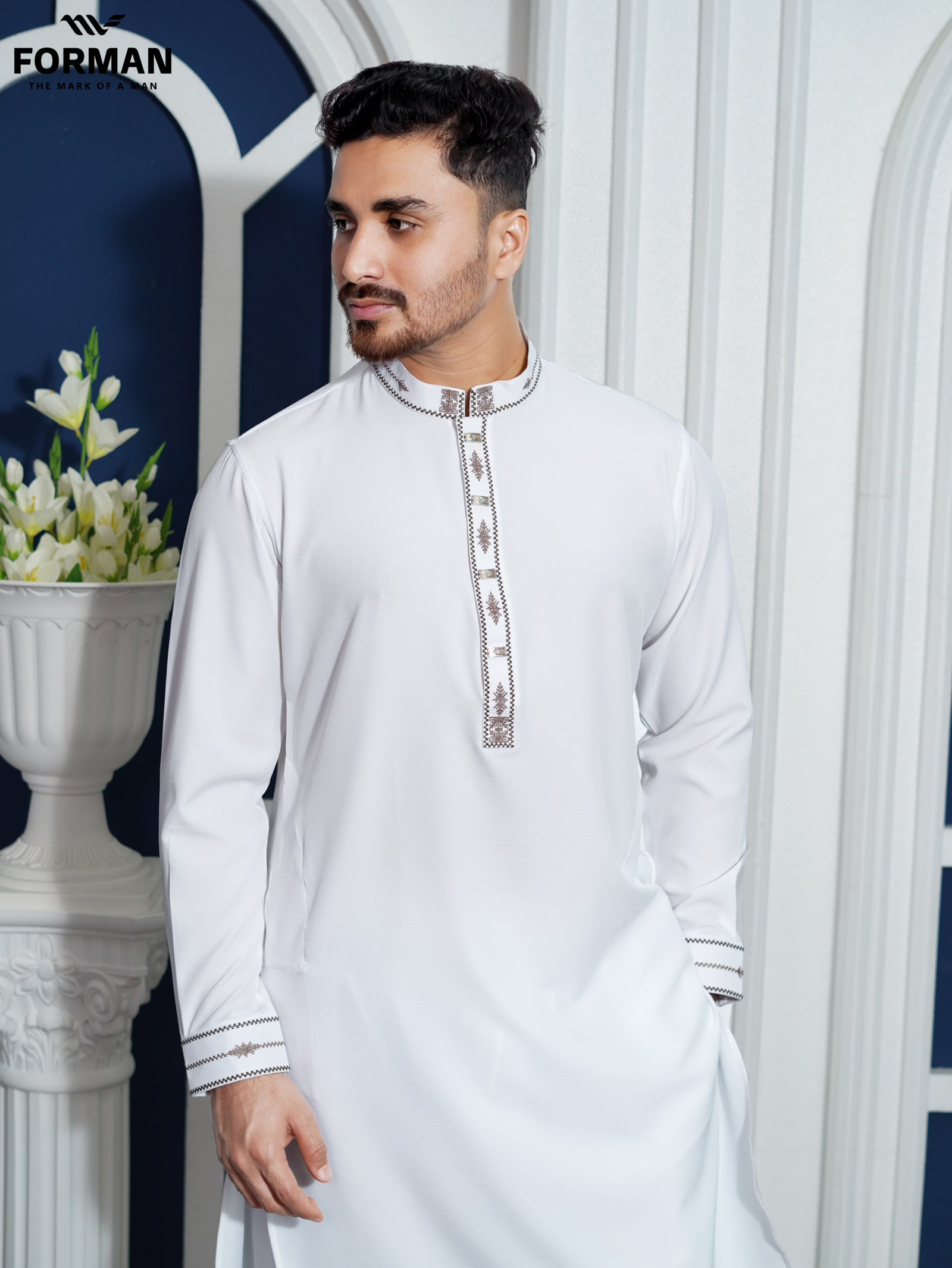 2.4 (White_ZAF) Premium Kabli set for Men's.